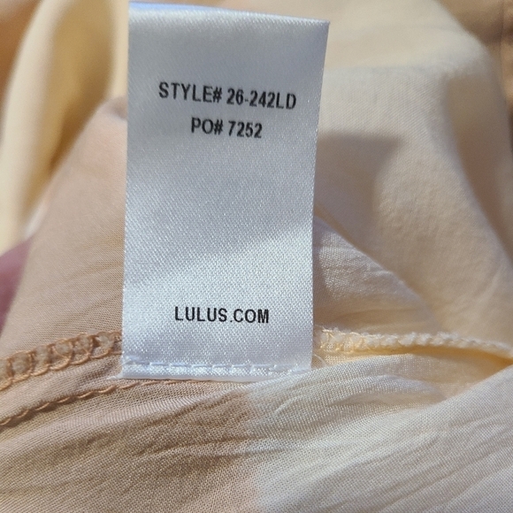 Lulu's Ideal Island Blush Tie-Dye Strapless Dress - Picture 7 of 8